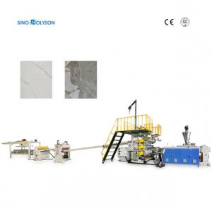 Quality PVC Marble Sheet Unmanned PLC Control Plastic Production Line Extruder Making Machine wholesale