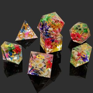 Wear Resistant Resin DND Dice Hand Pouring Polyhedral Sharp Edge