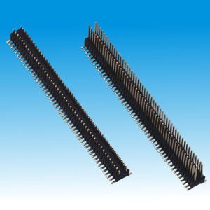 Quality 1.27*2.54mm SMT PCB Header Connector , 1AMP Rated Current Dual Row Pin Header wholesale