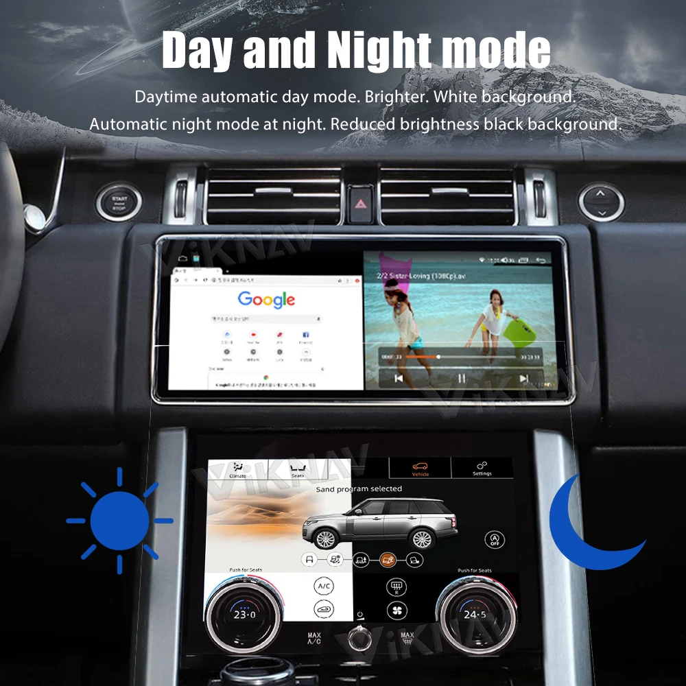 Viknav Fit For Land Range Rover Vogue L405 2013-2017 10.4 inch Car air Conditioning Panel Climate Board AC Panel