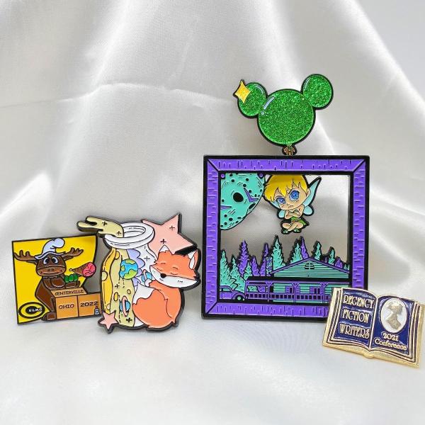 Plaque Metal Zinc Alloy Custom Lapel Pins Iron Soft Enamel Pin With Epoxy