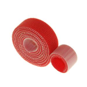 Quality Red Back To Back , Fasten Loop And Hook Tape 25MM wholesale