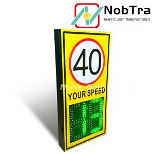 Traffic Sign Installation Digital Speed Limit Signs with Mounting Brackets and 1