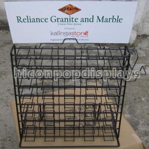 Quality Wire Waterfall Tile Display Racks Table Top Presentation Decorators wholesale