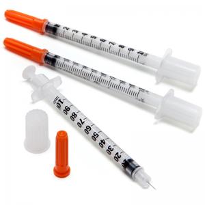 Quality Disposable Insulin Syringe 1ml 0.3ml 0.5ml Disposable Sterile Syringe With Fixed Needle wholesale