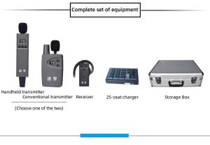 Two Transmitter Types Available and No In-Ear Receiver To Wear. Receiving range up to 200m