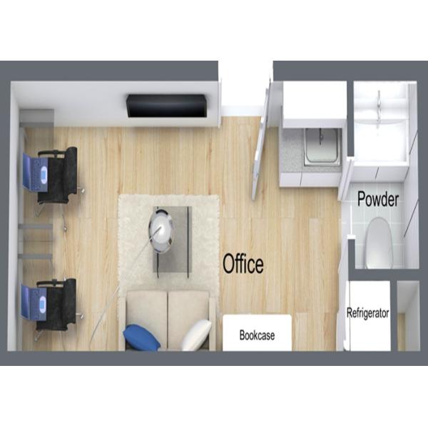 Double - Deck Shipping Storage Container Homes Flexible Assembly Four Houses