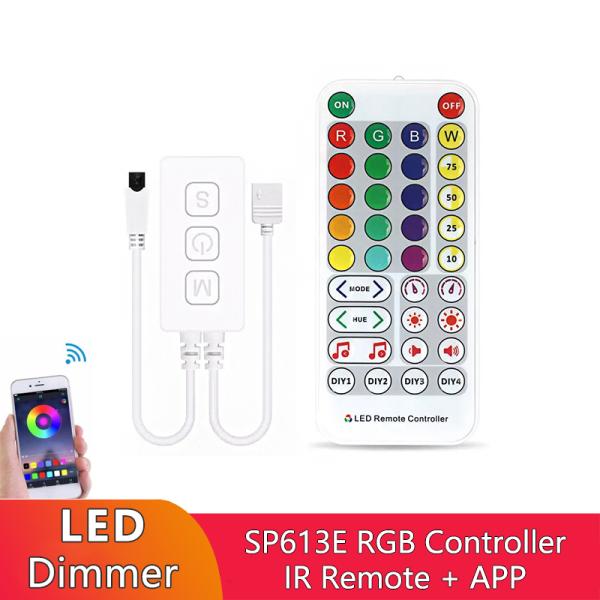 SP613E Bluetooth LED Strip Controller DC 144W 6A For Music Timing Dimming