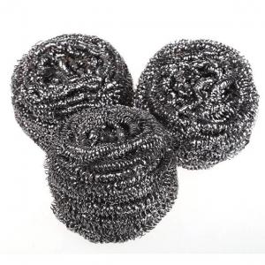 China 8x6cm 410 Stainless Steel Wool Wire Cleaning Ball Kitchen Scourer on sale