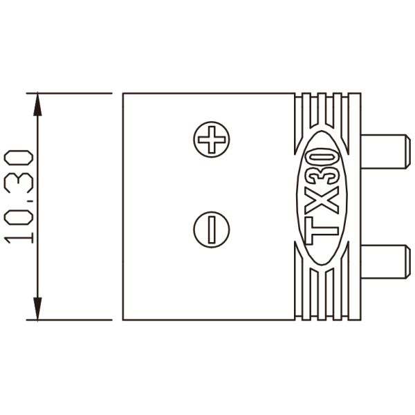 TX30UPB Power Battery Connector , Lithium Battery Aircraft Connector For RC Battery