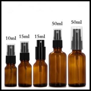 China Amber Spray Essential Oil Glass Dropper Bottle 30ml 60ml 120ml Capacity on sale