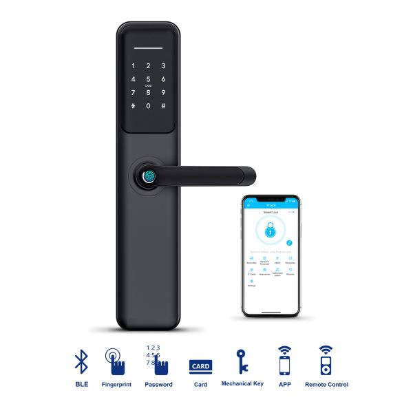 Tuya WiFi Smart Electric Digital Door Lock Waterproof Fingerprint Door Locks