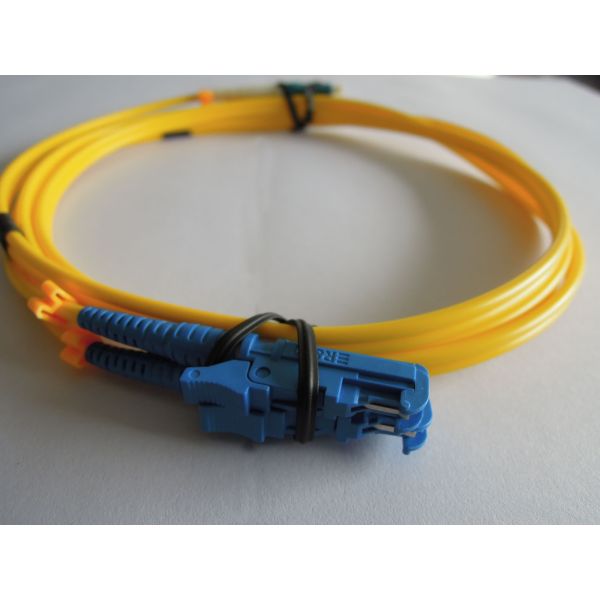 Simplex, Duplex 3.0mm, 2.0mm, 0.9mm Custom Fiber Optic Patch Cord LC-E2000 Duplex