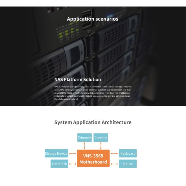 VNS-3568 Smart Multi-network Ports Mainboard RJ116 cash drawer interface 1Tops Computing power