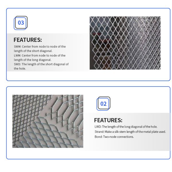 Manufacturers direct diamond steel plate mesh mechanical anti decoration ceiling muffler ventilation net galvanized stainless st