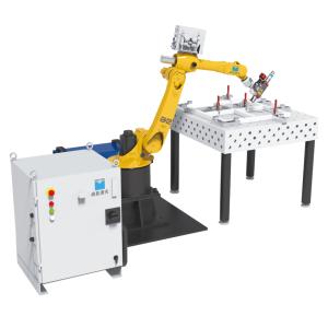 New energy lithium battery six-axis robot automatic laser welding machine realizes welding process automation