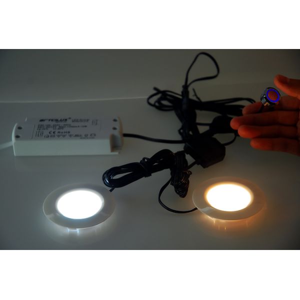 1500mm Cable LED Sensor Switch DC12V 24V Under Cabinet Dimmer Switch Recessed