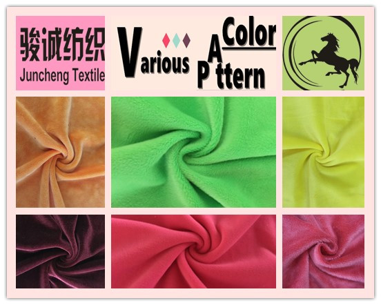 High density best quality super soft velboa fabric for slipper and bedding cover