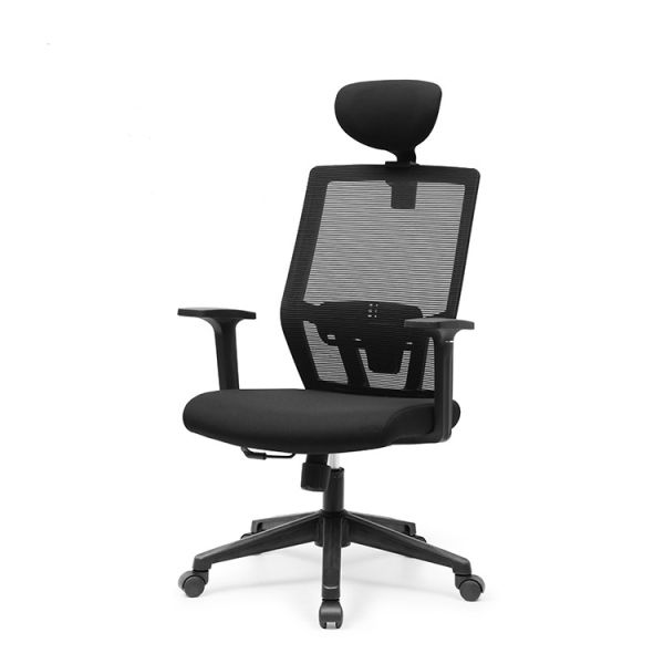 Rolling Black Mesh Computer Chair , 200-250kg Modern Rolling Desk Chair