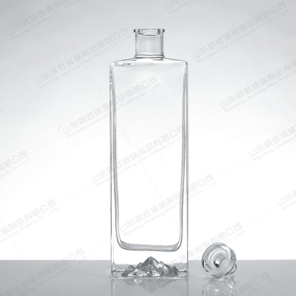 Glass Vodka Bottle For Custom 50ml 100ml 200ml 500ml 750Ml Fancy Whiskey Bourbon Gin