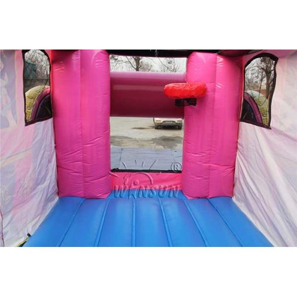 Carriage Combo Inflatable Big Water Slide , 0.9mm PVC Blowup Waterslide