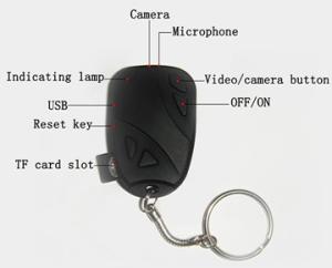 Quality Mini Car Keychain DVR Spy Hidden Camera Portable Covert investigation Audio Video Recorder wholesale