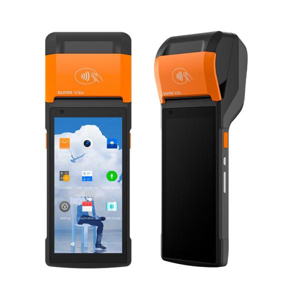 Cheap GPS Multi Languages Handheld Payment Terminal With Integrated 2D Scanner for sale