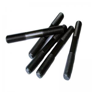 China Black Colored ASTM A193 Threaded Rod Stud Bolts Carbon Steel Alloy Steel on sale