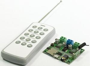 China 433 Dual Channel Code-to-Code MP3 Remote Control Module 15 Key Combination Broadcasting Wireless Receiving Module 500m on sale