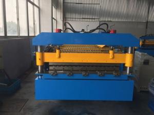 China Manual Decoiler Roof Panel Roll Forming Machine 5.5kw Motor Power YX14-74-888 on sale