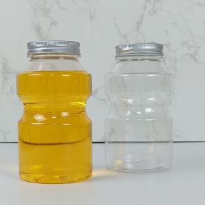 Quality 0.5L Food Grade PET Plastic Bottles Caps Ring Bucket Shape Juice Milk wholesale