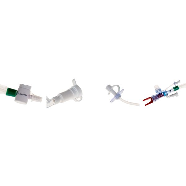 Closed Suction Catheter Automatic Flushing 72H Double Swivel Elbow