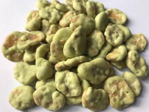Quality Spicy Chilli Coated Fava Beans Health Benefits Fried Foods Low Temp Saving wholesale