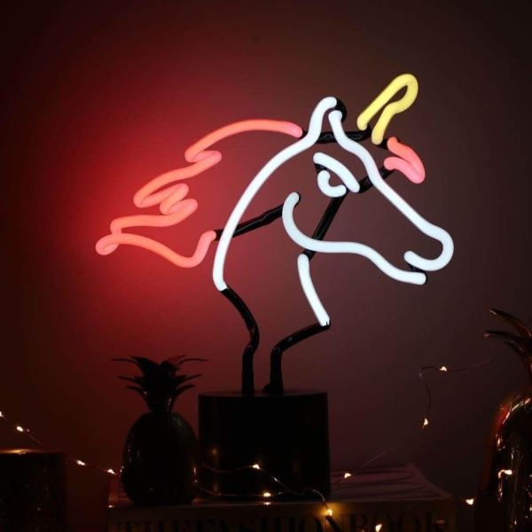 Unicorn 11x12 Neon Light Desk Lamp Led Neon Table Lamp ABS AC110