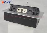 Flexible Replaceable Desk Pop Up Sockets , Multi function Table Pop Up Outlets