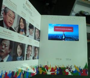 China CMYK Printing Digital Video Booklet 800×480P With Paper And LCD Material on sale
