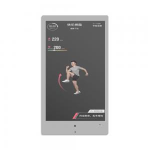 China Wall Hanging LCD Digital Signage 32-65 Gym Fitness Touch Screen Home Gym Android Smart Magic Mirror Media Advertising on sale