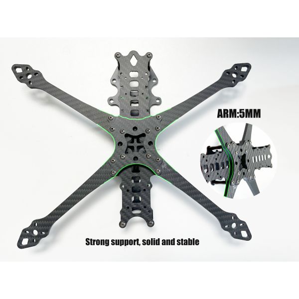 7 Inch 10inch 295mm 427mm FPV Carbon Fiber Freestyle Frame Kit Wheelbase 295mm Arm 5.0mm Suitable for Long Range Drone