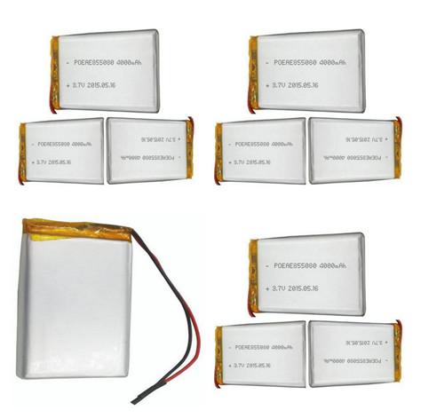 Cheap Customized Security Alarm Batteries /  Lithium Polymer Cell With 80mm Length for sale