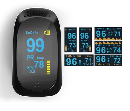 Cheap Class II OLED Display Oxygen Pulse Oximeter With 3mmHg Accuracy for sale