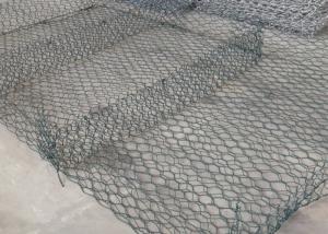 China 5 Twist 3 ×1×0.3m GI Wire Galvanized Gabion Box Mattress For Seashore Protection on sale