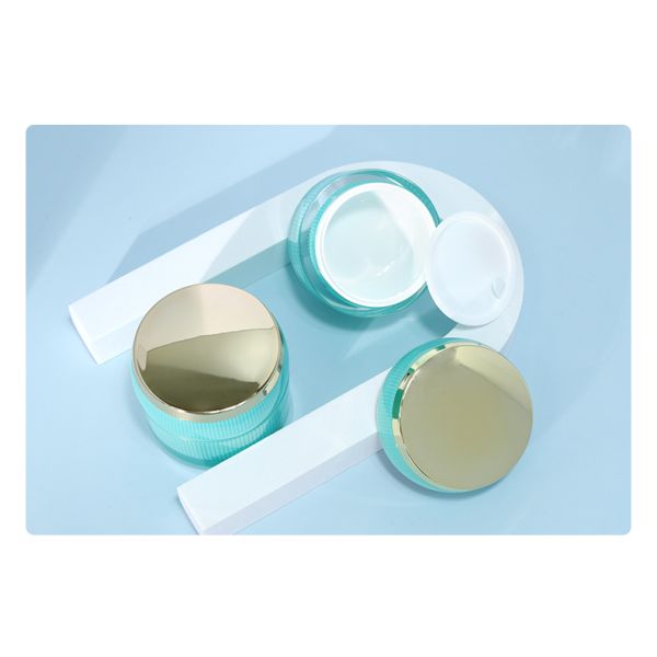 Customized Acrylic Bottles 100g Face Cream Jars Cosmetic With Screen Printing Logo Acceptable