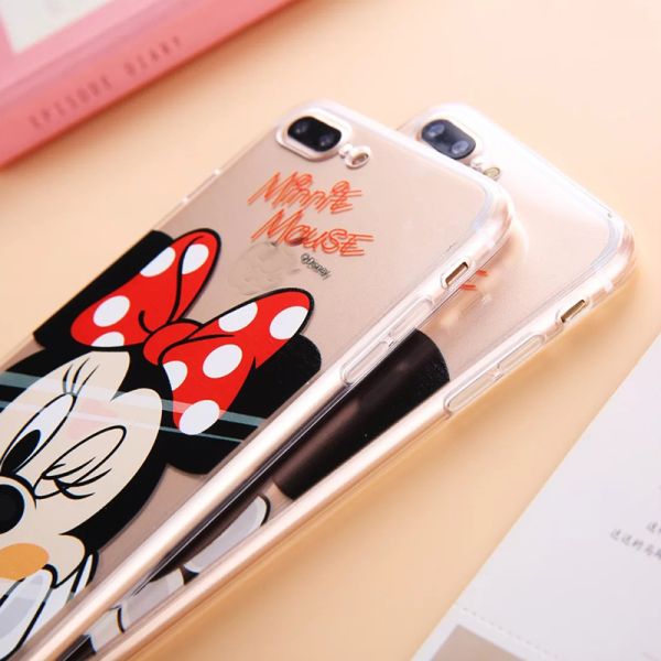Acrylic Lovely Cartoon Characters Back Cover Cell Phone Case For iPhone 7 7 Plus 5 5s 6 6s