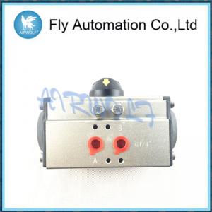 Quality Air Torque Double / Single Acting Pneumatic Rotary Actuators 1/4 1/2 1 Size Aluminum AT105 Series wholesale