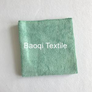 Quality Light green size 40*40cm microfiber towel polyester plain cleaning towel/ wholesale microfiber towel for kitchen wholesale