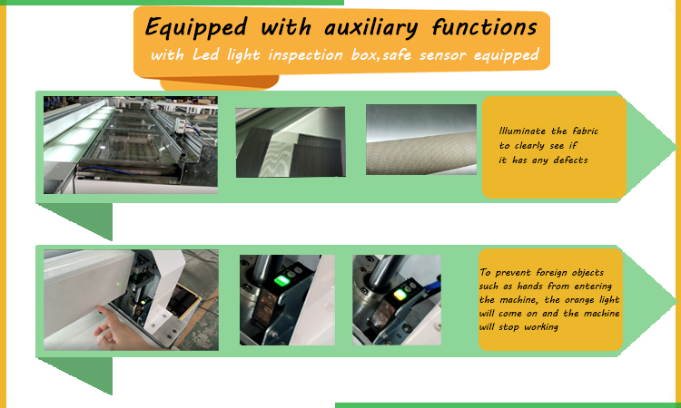 Automatically Roller Blinds Fabric Cutting Machine Two Models Cutting Crush Blade and Ultrasonic Cutting