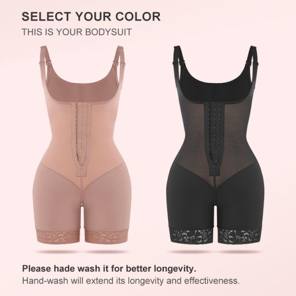 Breathable Latex Open Bust Tummy Control Butt Lifter Shorts Shapewear For Women 0.4kg