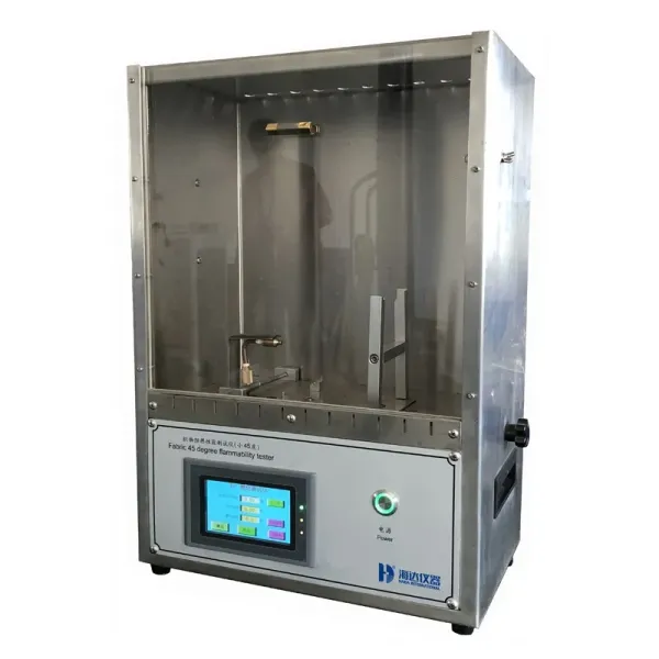 Textile 45 Degrees Flame Retardant Performance Test Machine (GB/T14644 &amp; ASTM D1230 Compliant)