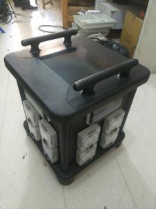 China Easy Handling Mobile Distribution Board Movable Distro Box With MCB Protection on sale