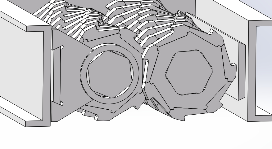 Durable Double Shaft E Waste Shredder High Strength For Coarse Shredding